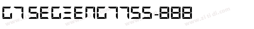 G7 segmengt7S5字体转换